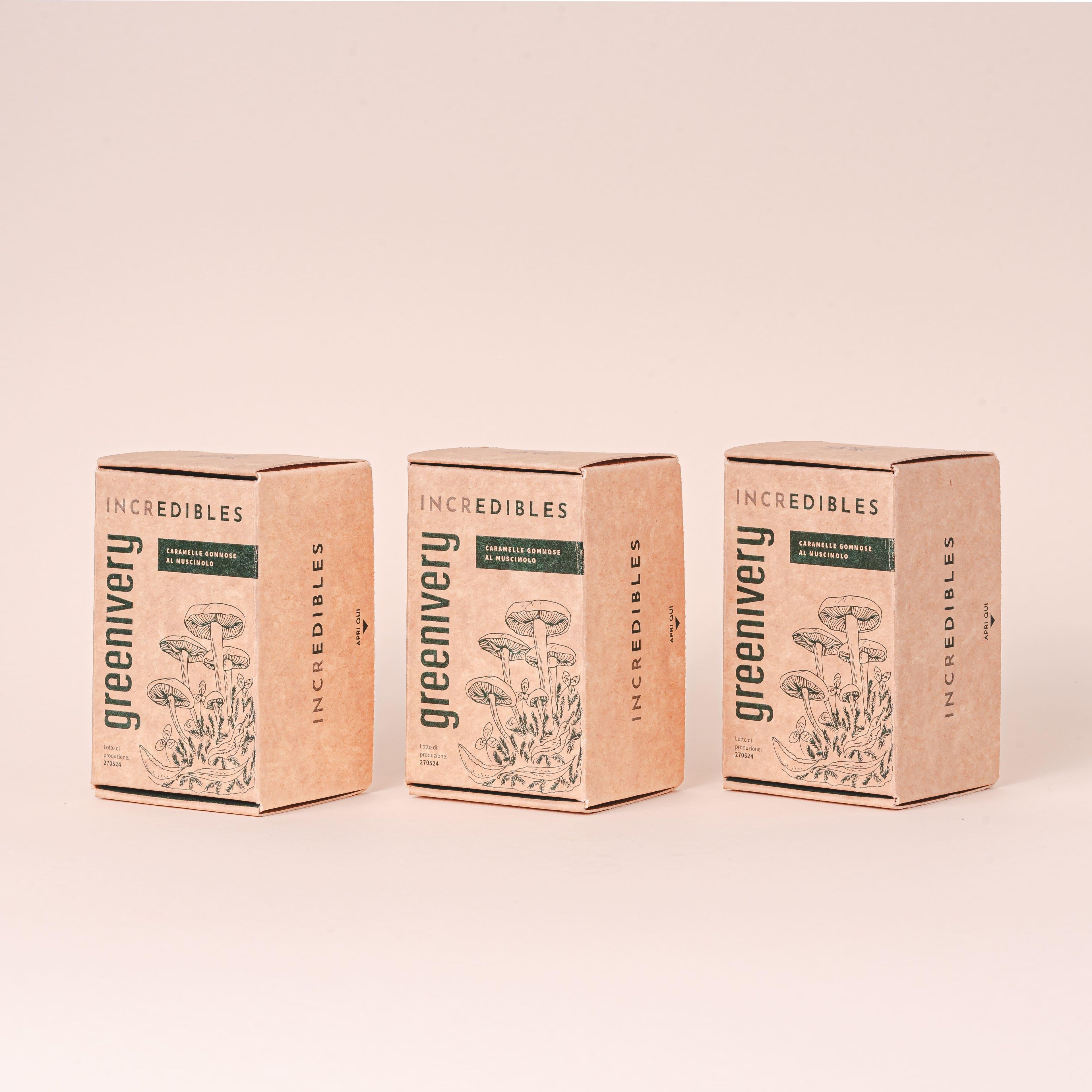 TriPack IncrEdibles - Caramelle al Muscimolo